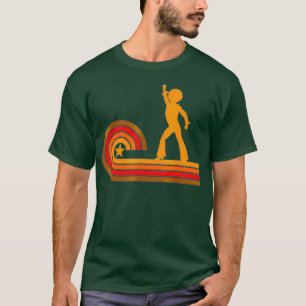T-shirt Disco Danseuse de style rétro des années 1970 Silh
