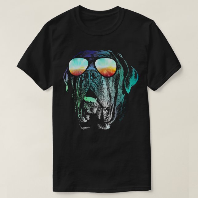 T-shirt Disco Groovy Cane Corso  Dog Gift  (Design devant)