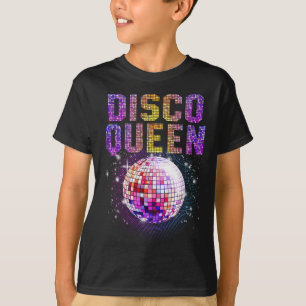 T-shirt Disco Queen Art Pour Femmes Filles Funk Musique Di