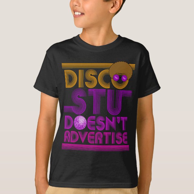 T-shirt Disco Stu ne fait pas de publicité - Disco (Devant)
