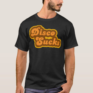T-shirt Disco Sucks Retro les années 70 Logo