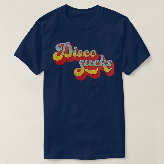 T-shirt Disco Sucre Chemise les années 70 Style Retro Vint (Design devant)