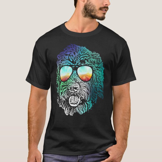 T-shirt Disco Super Labradoodle chien cadeau (Devant)