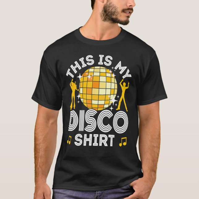 T-shirt Disco Tenue Femmes Hommes, les années 70 & 80s Cos (Devant)