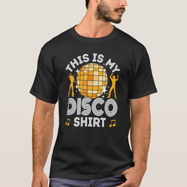 T-shirt Disco Tenue Femmes Hommes les années 70 & 80s Cost (Devant)