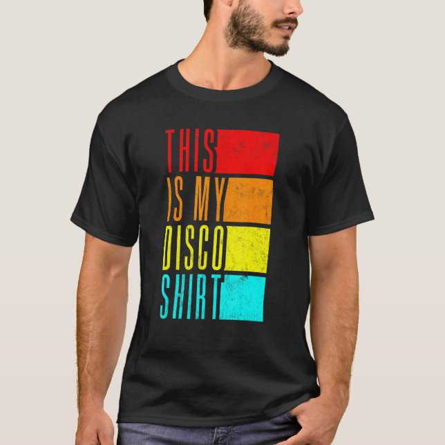 T-shirt Disco Tenue Femmes Hommes les années 70 & 80s Cost (Devant)