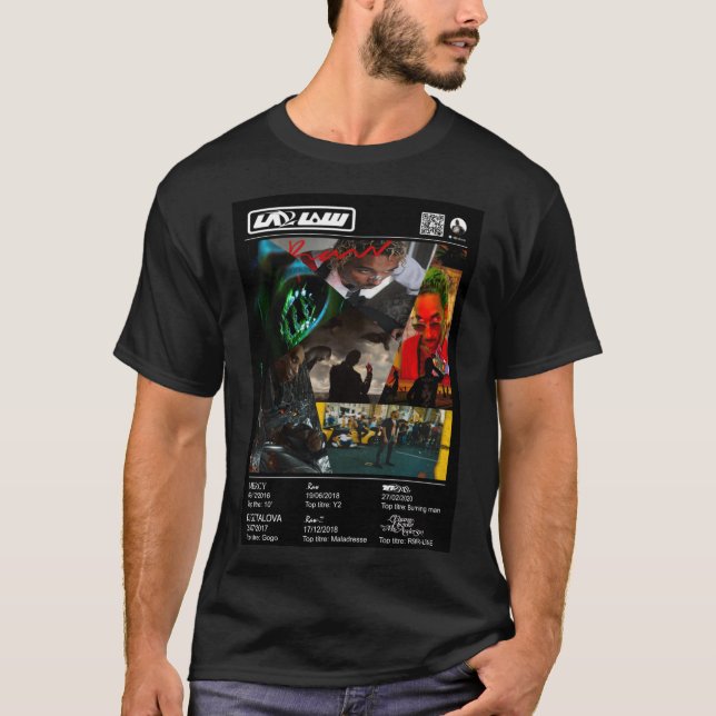 T-shirt Discographie de l'album Laylow French Rap   (Devant)