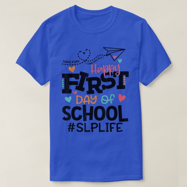 T-shirt Discours du premier jour de l'école Langue Patholo (Design devant)