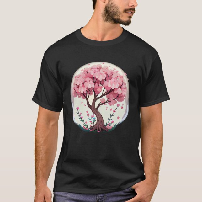 T-shirt Discover the Magic of Spring with a Cherry Blossom (Devant)