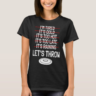 T-shirt Discus Joueur Disque Athlètes Sport Piste Et