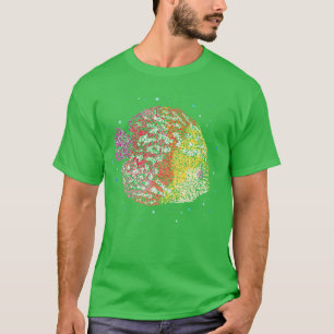T-shirt Discus Ornamental Fish Aquarium Cadeau