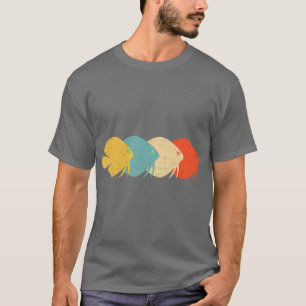 T-shirt Discus Vintage Retro Pompadour Poisson Lover 60s