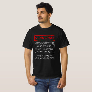 T-shirt Discuter avec moi est inutile