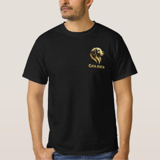 T-shirt Diseño Premium de Golden en Dorado