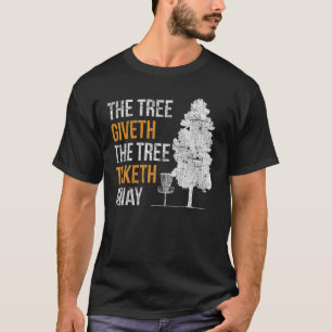 T-shirt Disk Golf L'Arbre Donne L'Arbre Taketh Disk Gol