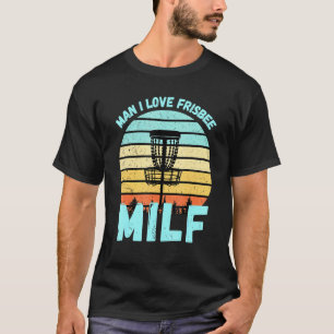 T-shirt Disk Golf Man I Love Frisbee Retro Disk Golf