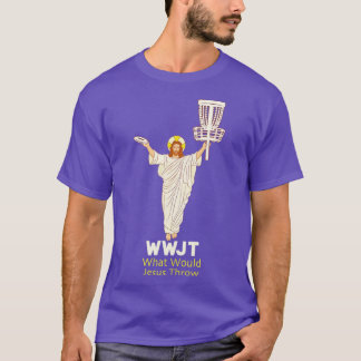 T-shirt Disk Golf Que Jésus Jeterait Frisbee Drôle Pour
