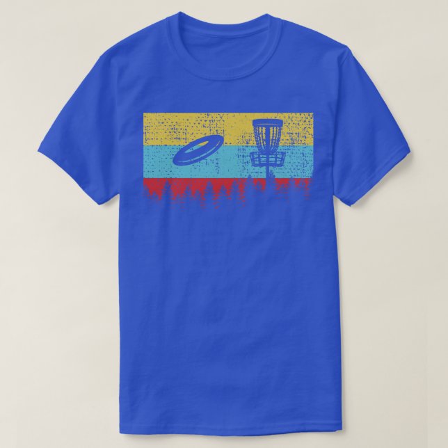 T-shirt Disk Golf Retro 1 (Design devant)
