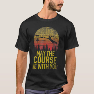 T-shirt Disk Retro Vintage Peut Être Le Cours Être Avec Vo