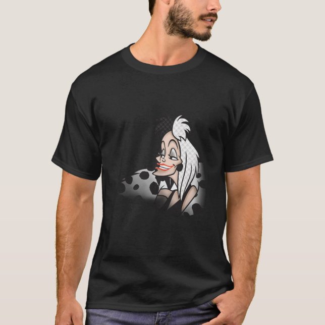 T-shirt Disney101 Dalmations Evil Cruella (Devant)