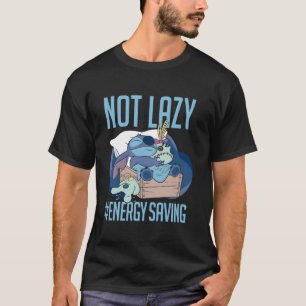 T-shirt Disney Lilo Stitch Pas Lazy Économie D'Énergie