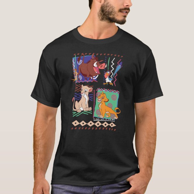 T-shirt Disney Lion King Simba And Timon Graphic (Devant)