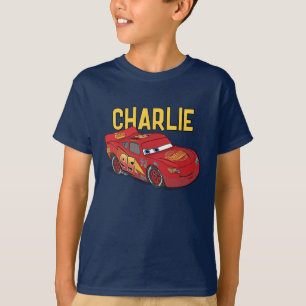 T-shirt Disney Pixar Cars Lightning McQueen personnalisabl