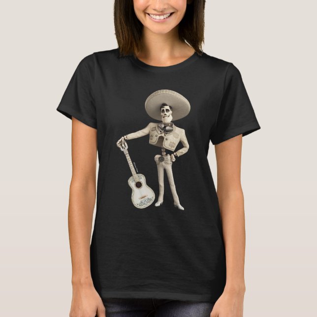 T-shirt Disney Pixar Coco| Ernesto| Tenir une guitare (Devant)