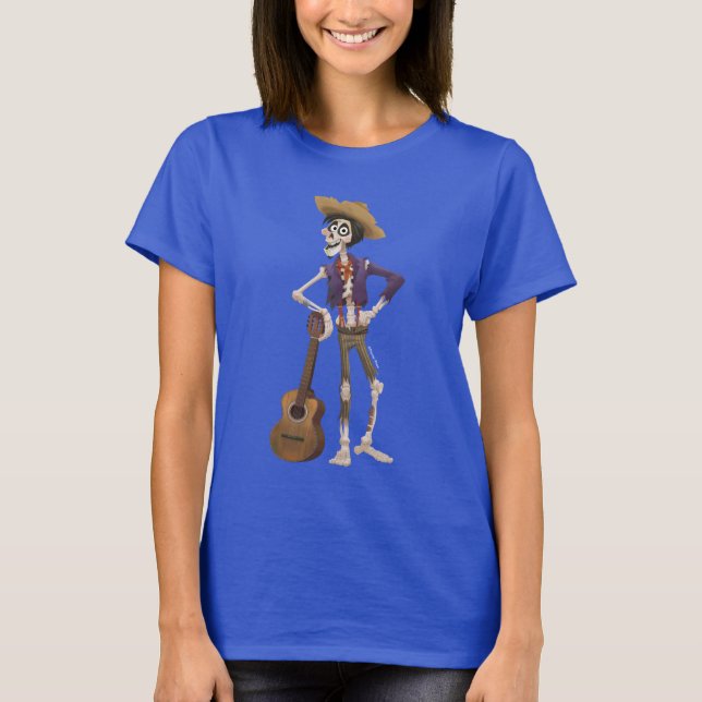 T-shirt Disney Pixar Coco| Hector| Se tenir debout avec la (Devant)