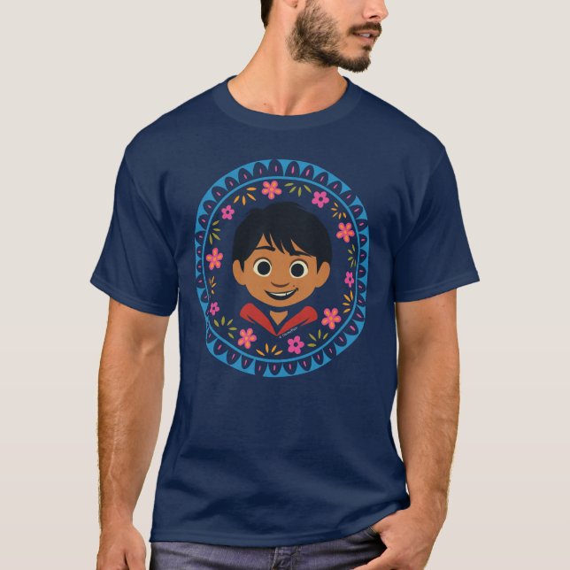 T-shirt Disney Pixar Coco| Miguel| Graphique floral (Devant)