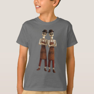 T-shirt Disney Pixar Coco Skeletons jumeaux Cool