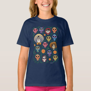 T-shirt Disney Pixar Coco  Terre des morts - Crâne de suc