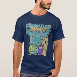 T-shirt Disney Pixar Monsters Inc Mike Sully Boo Group Pos