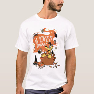 T-shirt Disney Vintage Pluto Méchant Sucré Halloween