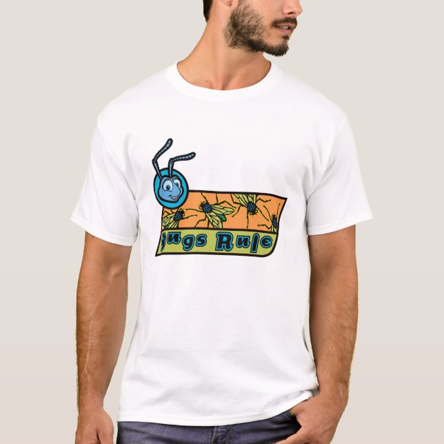 T-shirt Disney's Flik "Bugs Rule" de A Bug's Life (Devant)