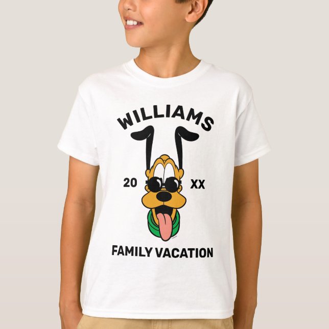 T-shirt Disney's Goofy | Vacances familiales personnalisée (Devant)