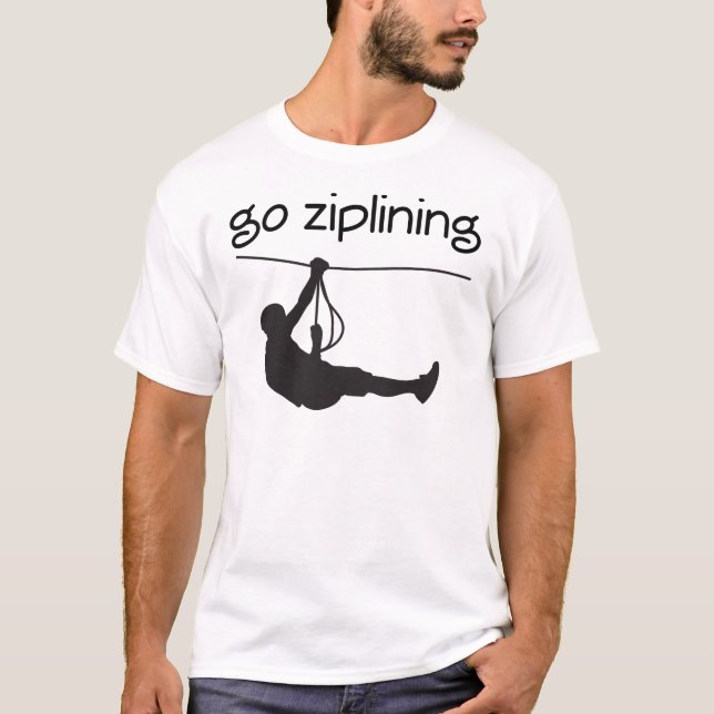 T-shirt Disparaissent l'idée de cadeau de Ziplining (Devant)