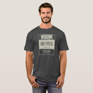 T-shirt Disparus blancs de privilège