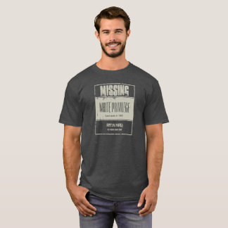 T-shirt Disparus blancs de privilège