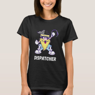 T-shirt Dispatcher Gnome America Casque Appels 911 Dispatc