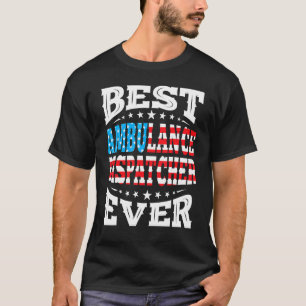 T-shirt Dispatchiste d'ambulance 4 juillet quatrième États