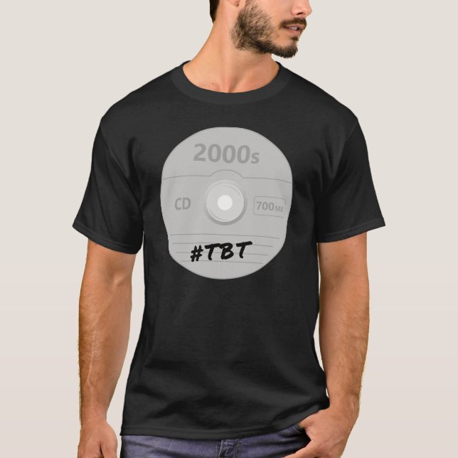 T-shirt Disque compact - Lancement de la salle de CD jeudi (Devant)