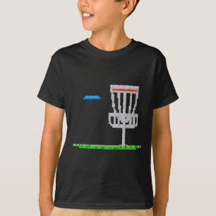 T-shirt Disque de golf Pixel Frisbee golfeur Frolf Hommes 