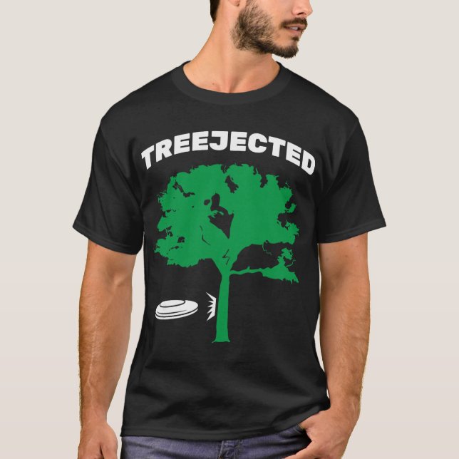 T-shirt Disque de golf volant Treejected (Devant)
