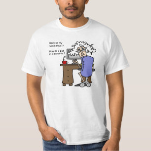 T-shirt Disque Dur Sauvegarde Humoristique
