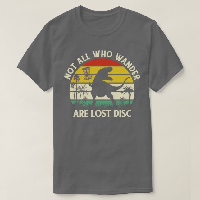 T-shirt Disque Golf Dinosaur Disque Golf (Design devant)