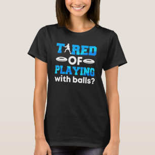 T-shirt Disque Golf Fatigué De Jouer Avec Balls Ultimate F