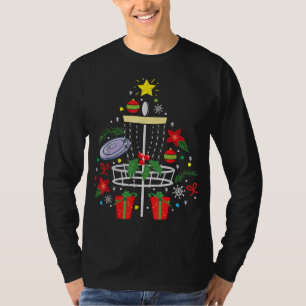 T-shirt Disque Golf Frisbee Arbre de Noël Arbre de Noël Fu