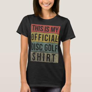 T-shirt Disque Golf Funny Retro Official Kids Frisbee Golf