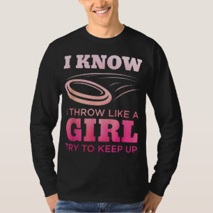 T-shirt Disque Golf Girl Funny Disque Golfing Lecteur Gif